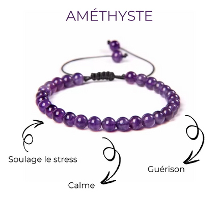 Bracelet Harmonie – Perles Naturelles & Tressage Ajustable