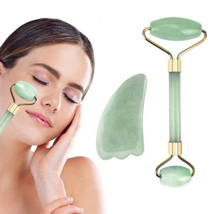 Wellness-Box: Gesichtsroller &amp; Gua Sha