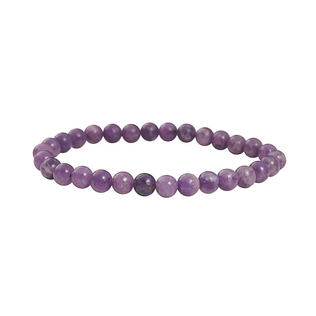 Bracelet "paix et tranquilité" Lépidolite 4mm