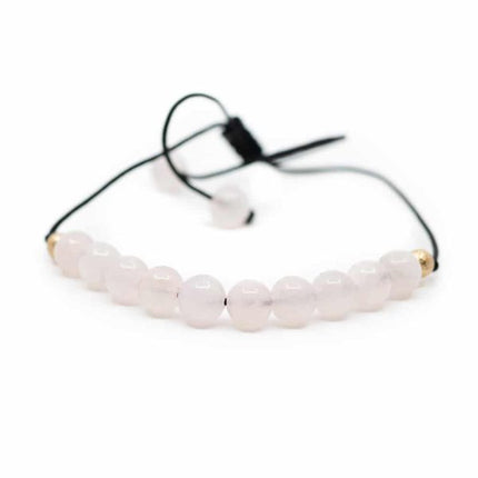 Bracelet "Amour et Acceptation de soi" Quartz rose 8mm