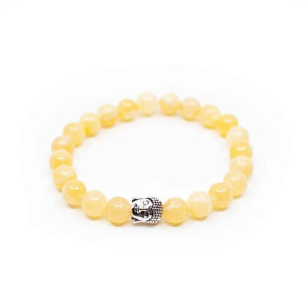 Bracelet "Estime de soi et Joie de vivre" Calcite jaune 8mm