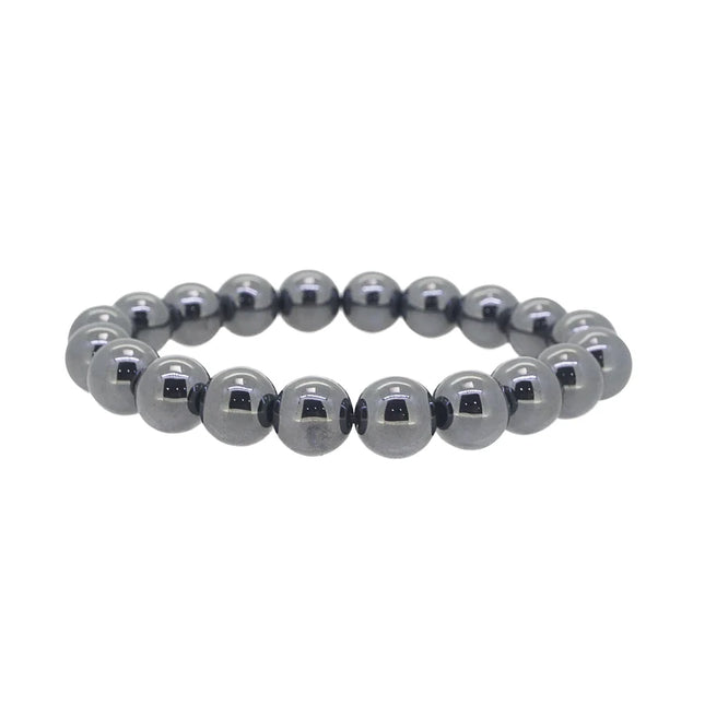 Bracelet "ancrage fort" Hématite 10mm