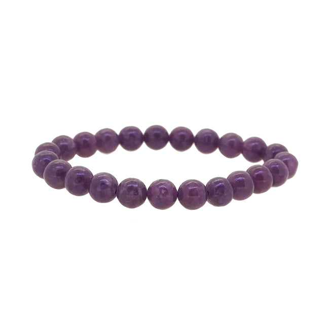 Bracelet "paix et tranquilité" Lépidolite 8mm