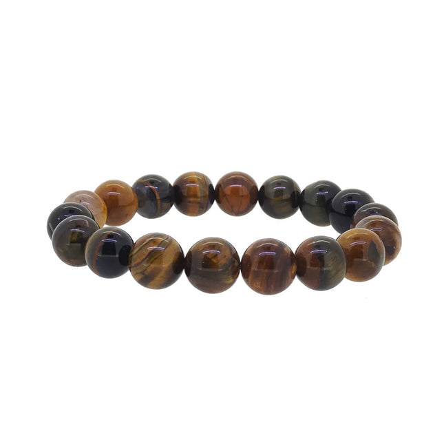 Bracelet "protection puissante" oeil de tigre 10mm