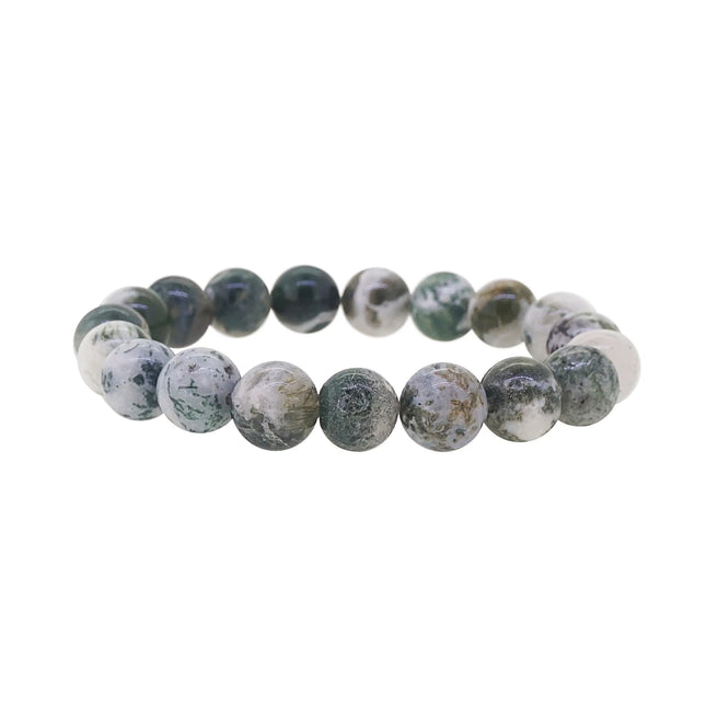 Bracelet "ancrage et chance" Agate arbre 8 mm