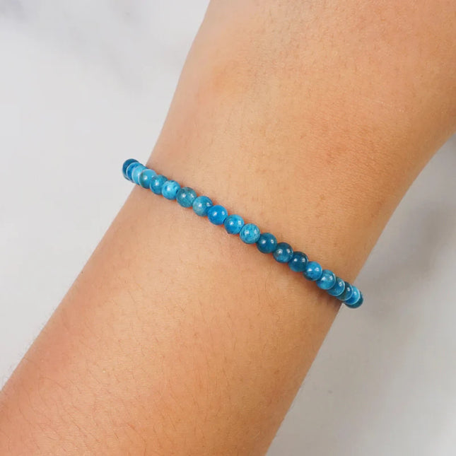 Bracelet "communication"apatite 4mm