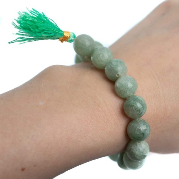 Bracelet "Bonheur et Succès " Aventurine 10mm