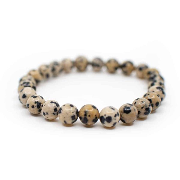 Bracelet "Equilibre et Protection " Jaspe dalmatien 8mm