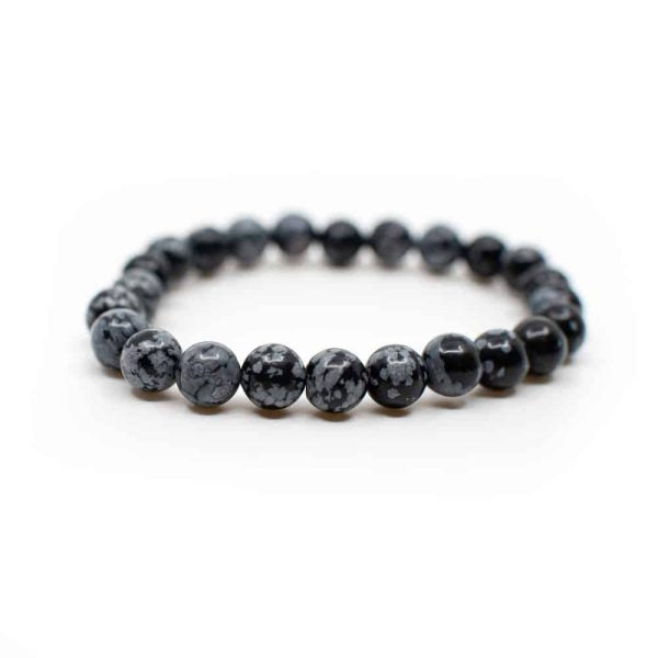 Bracelet "Paix intérieure et Tranquilité" Obsidienne 6mm