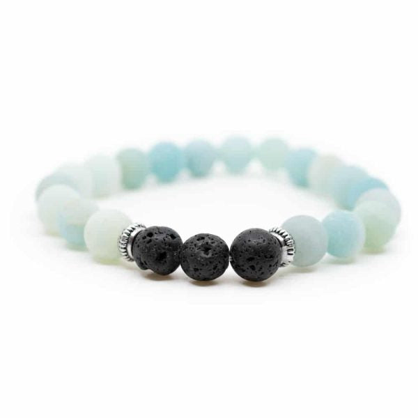 Bracelet "Sagesse et Courage" Amazonite