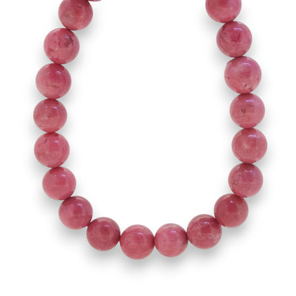 Bracelet "honneur et persévérance" Rhodonite rose 6mm