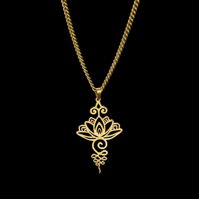 Pendentif "Lotus Unalome"