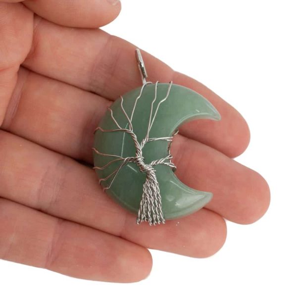 Pendentif Arbre de Vie  "Luna" Aventurine