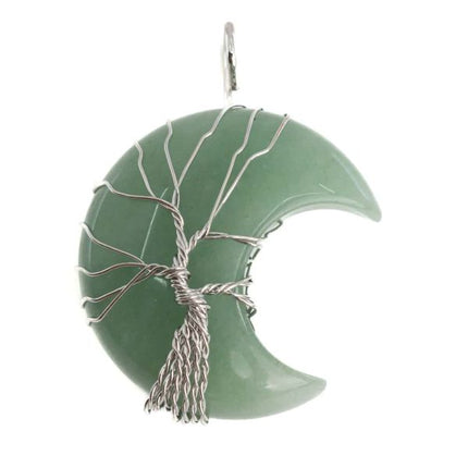 Pendentif Arbre de Vie  "Luna" Aventurine