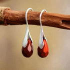 Boucles d’oreilles Doux Chemin – Jaspe Rouge