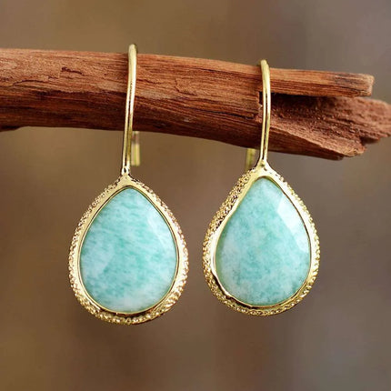 Boucles d’oreilles Pouvoir Personnel – Amazonite