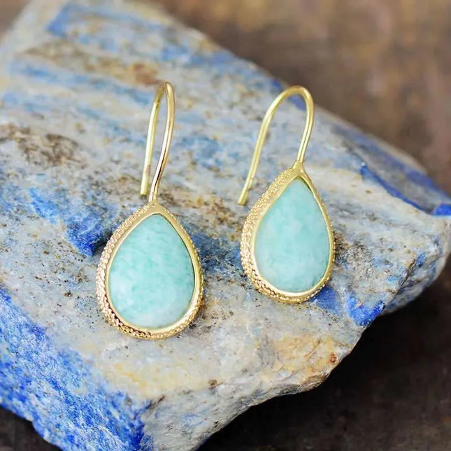 Boucles d’oreilles Pouvoir Personnel – Amazonite