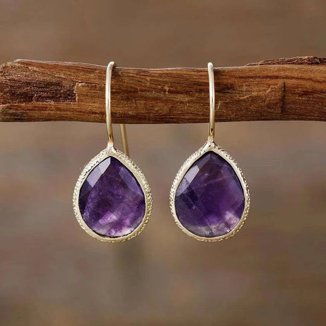 Persönliche Kraft Ohrringe – Amethyst